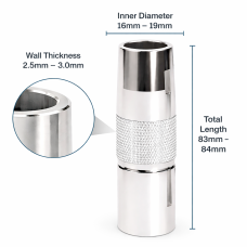 PANA 500A STEEL CAP NOZZLE ROUND COPPER